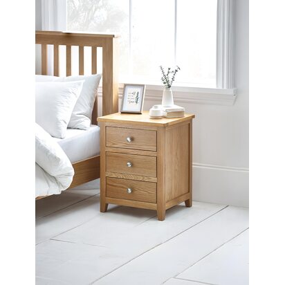 Mallory 3 Drawer Bedside