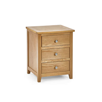 Mallory 3 Drawer Bedside