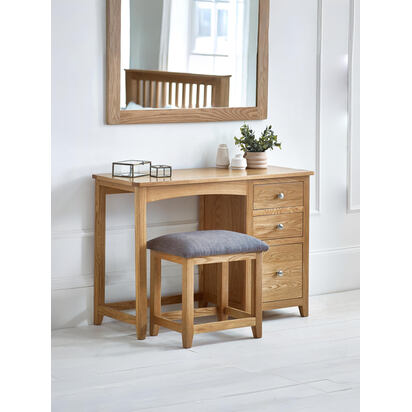 Mallory Single Dressing Table and Stool