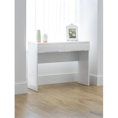 Manhattan Dressing Table With 2 Drawers - White