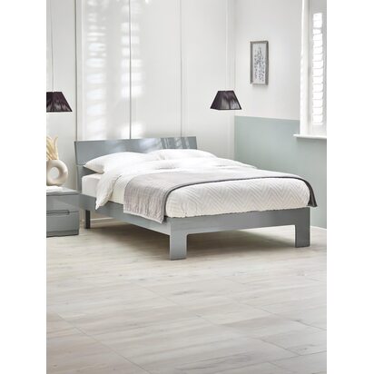 Manhattan 150cm King Grey High Gloss Bed