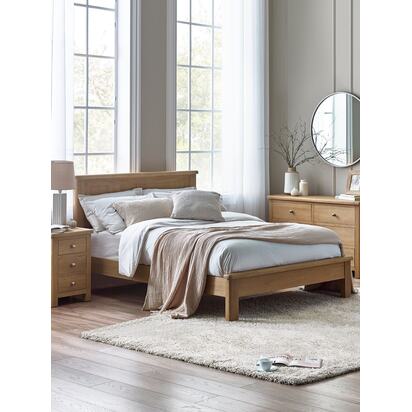 Memphis 150cm King Limed Oak Effect Bed