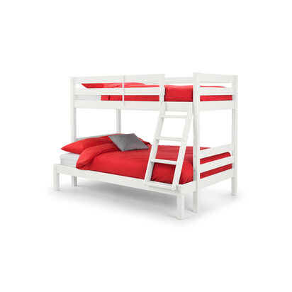 Merlin 90cm Single White Triple Sleeper Bunk Bed