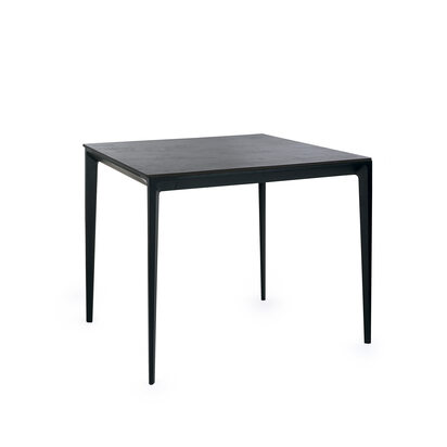 Miami Square Stone Top Dining Table - Slate Grey