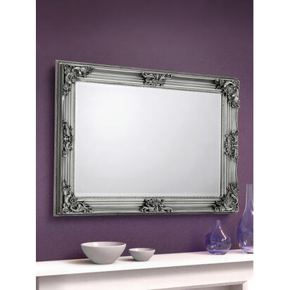 Rococo Pewter Wall Mirror