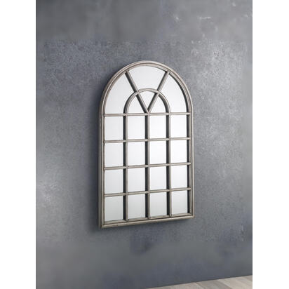 Opus Pewter Window Mirror