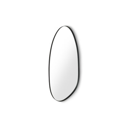 Rushmore Black Metal 95cm Organic Shaped Wall Mirror