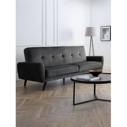 Monza 2 Seater In Dark Grey Velvet