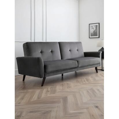 Monza Sofabed In Dark Grey Velvet