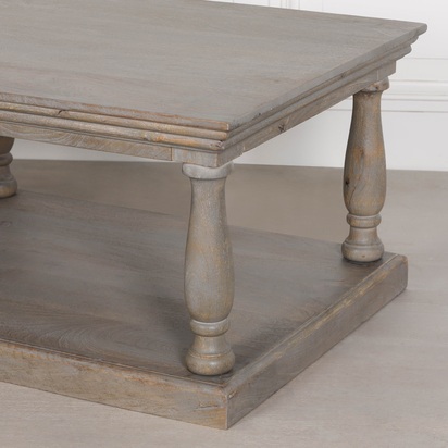 Rustic Column Coffee Table