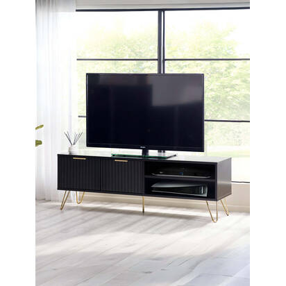 Murano Tv Unit - Matt Black
