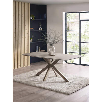 Noah Taupe Rectangular Dining Table