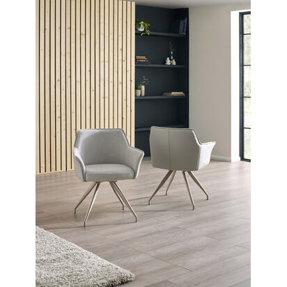 Noah Ivory Fabric Dining Chair