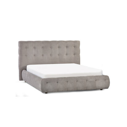 Odette 135cm Double Light Taupe Chenille Bed