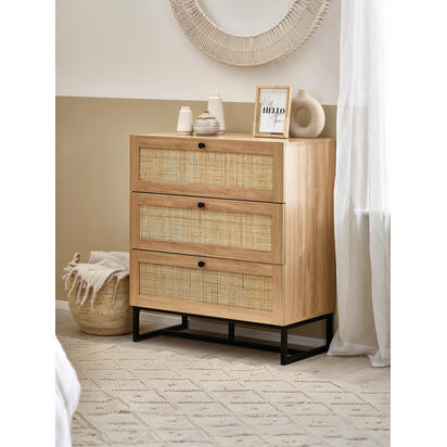 Padstow 3 Drawer Chest - Oak