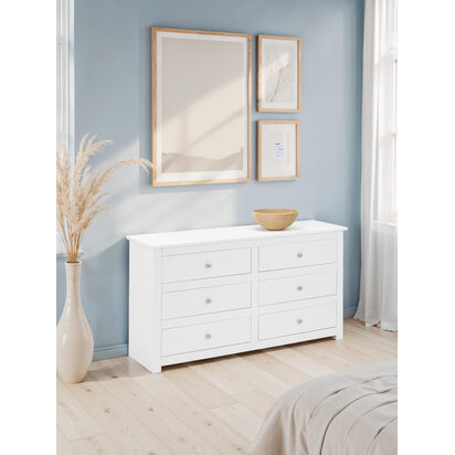Radley 6 Drawer Chest - Surf White