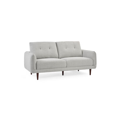 Remy 3 Seater Light Grey Fabric Sofa