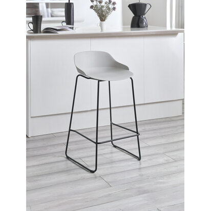 Set Of 2 Rocco Stools - Light Grey