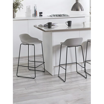 Set Of 2 Rocco Stools - Light Grey