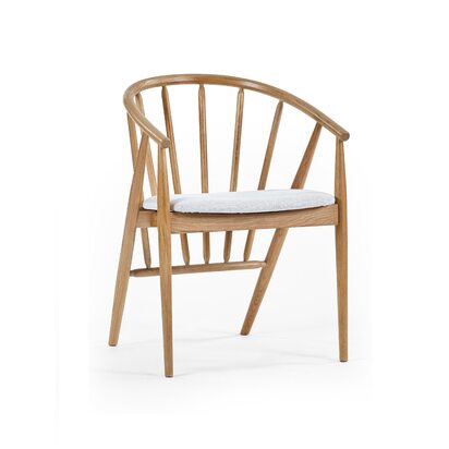 Rory Oak Curved Back Dining Chair