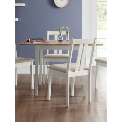Rufford 2-Tone Dining Table Ivory/Natural