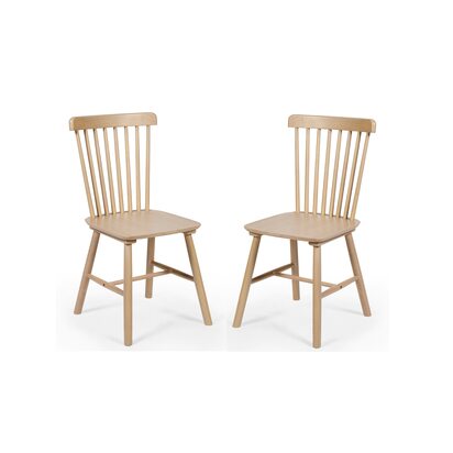 Set of 2 Sakura Oak Dining Chairs