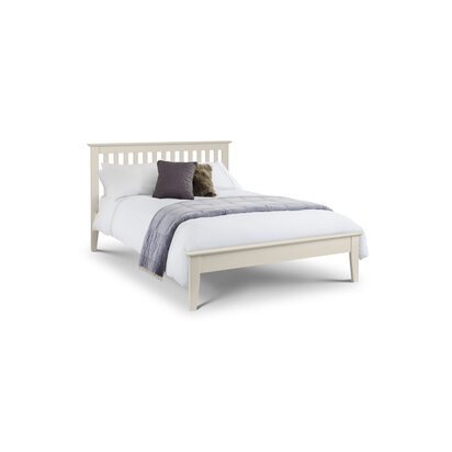 Salerno 150cm King Ivory Bed