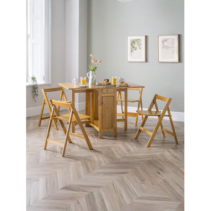 Savoy Light Oak 4 Seater Extending Dining Set