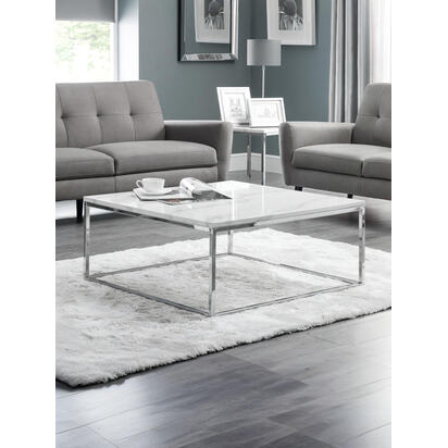 Scala White Marble Top Coffee Table