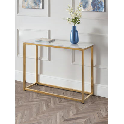 Scala Console Table - Gold