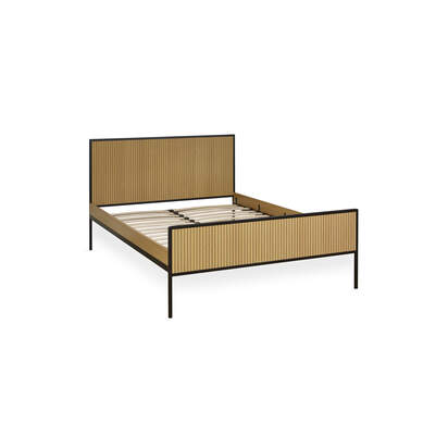Sia Oak Effect 150cm King Size Bed Frame