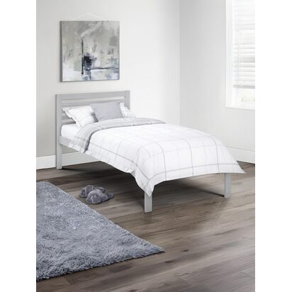 Slocum 90cm Single Light Grey Bed