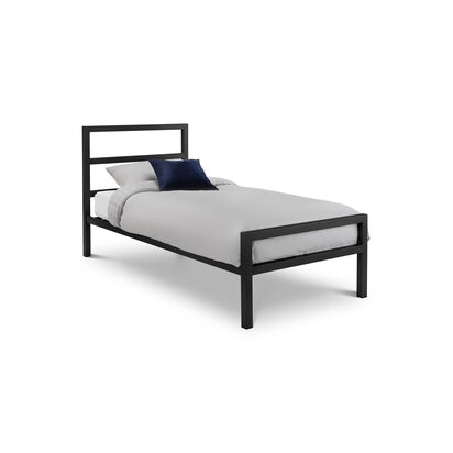 Soto 90cm Single Black Metal Bed