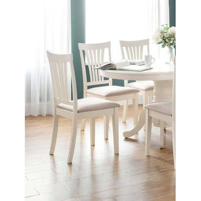 Set Of 2 Stanmore Ivory Chairs