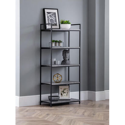 Staten Tall Concrete Bookcase