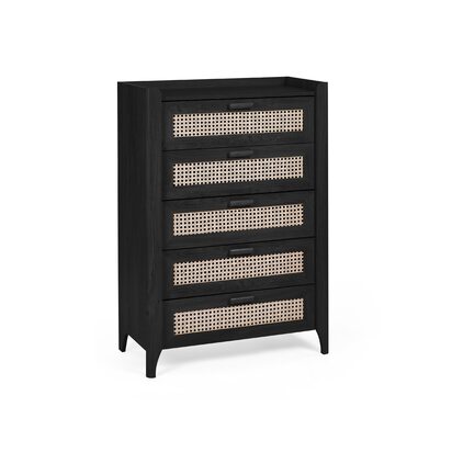 Sydney 5 Drawer Chest - Black Ash