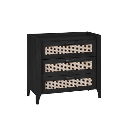Sydney 3 Drawer Chest - Black Ash