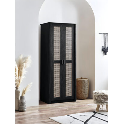 Sydney 2 Door Wardrobe - Black Ash