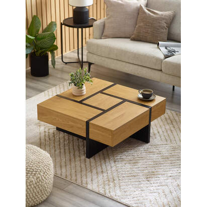Tahoe 80cm Square Storage Coffee Table
