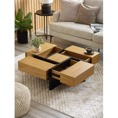 Tahoe 80cm Square Storage Coffee Table