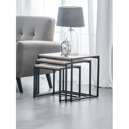 Tribeca Nest Of 3 Tables - Sonoma Oak
