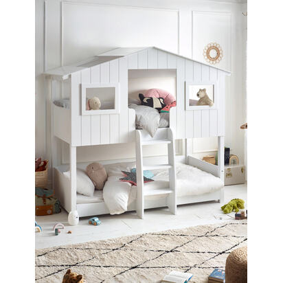 Willow 90cm Single White Treehouse Bunk Bed