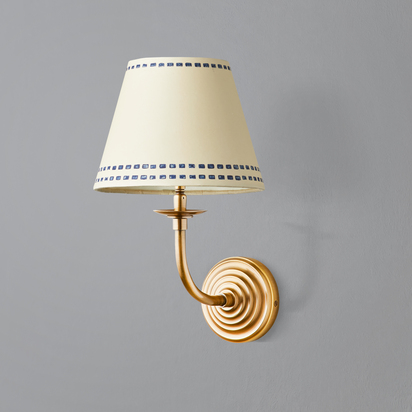 Pringle wall fitting in antique brass