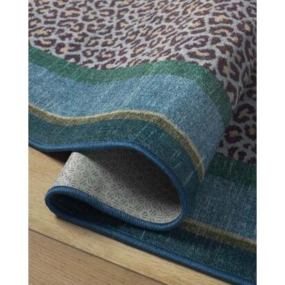 Panthera Blue & Green Rug by Scalamandré - 75 x 365 cm - All-In-One Rug