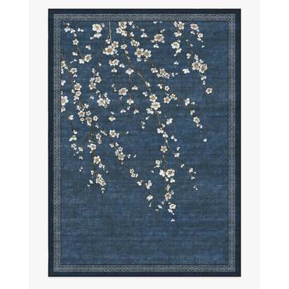 Sakura Indigo Rug by Gracie - 305 x 425 cm - All-In-One Rug