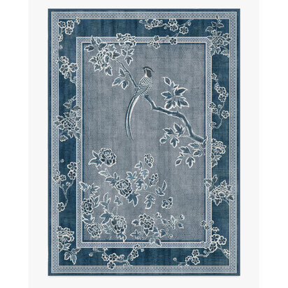 Draper Blue Rug by Gracie - 305 x 425 cm - All-In-One Rug