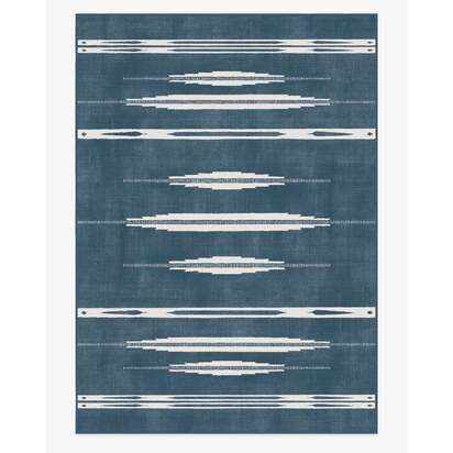 Raye Indigo & Ivory Rug - 305 x 425 cm - All-In-One Rug