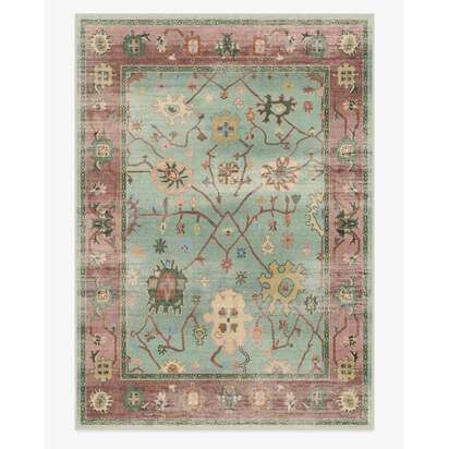 Jemima Sage and Rosewood Rug - 305 x 425 cm - All-In-One Rug