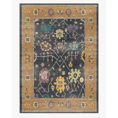 Jemima Vintage Ink Multicolour Rug - 305 x 425 cm - All-In-One Rug