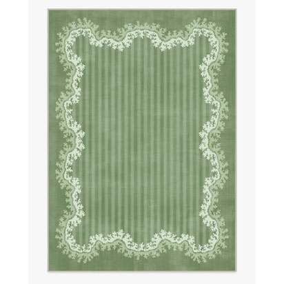 Oxbow Botanical Green Rug by Sanderson - 305 x 425 cm - All-In-One Rug